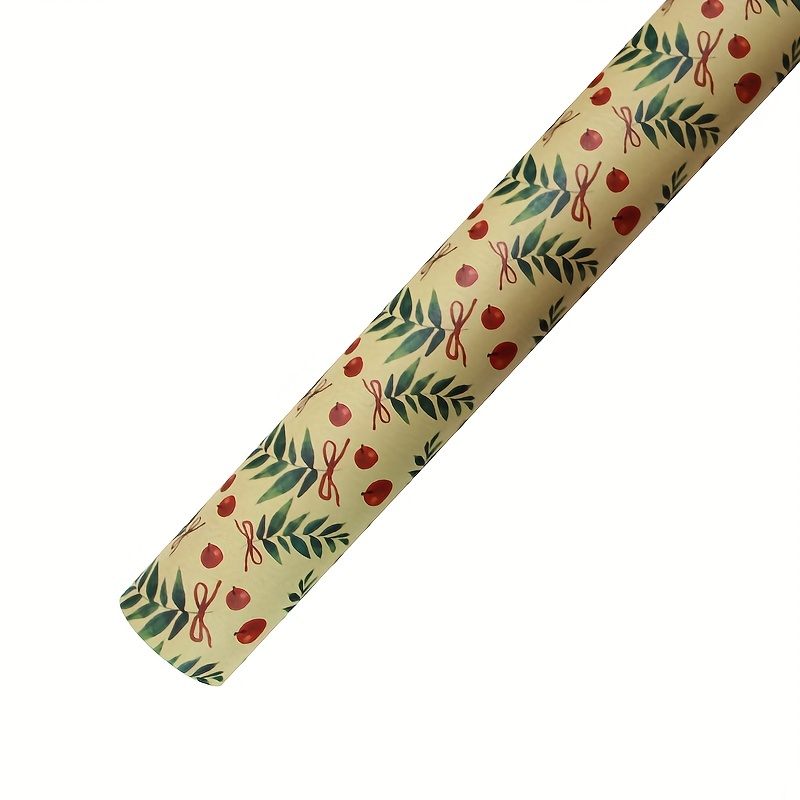 Christmas Gift Wrapping Paper Yellow Cowhide Gift Gift - Temu