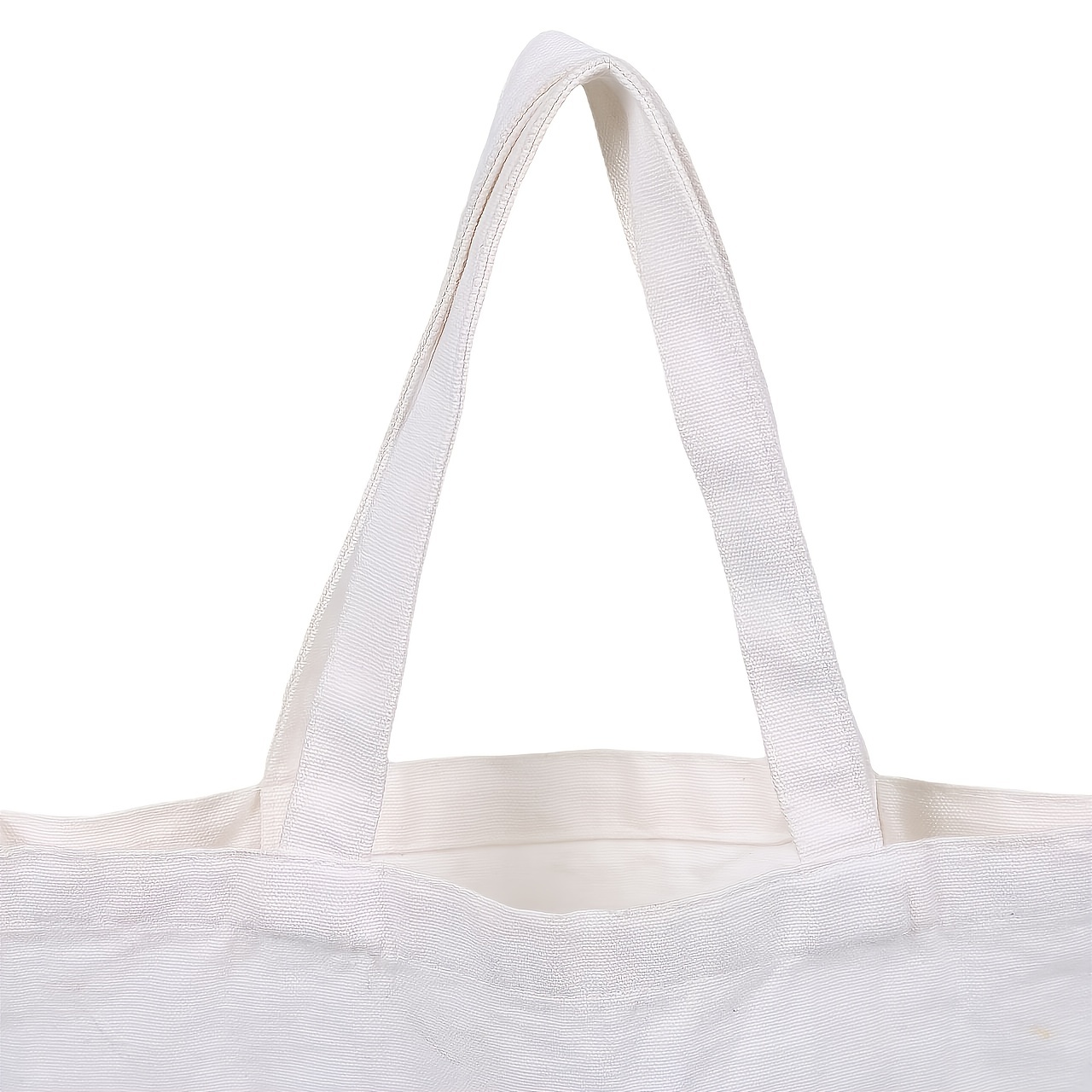 Blank White Tote Bag  Cute Canvas Tote Bag