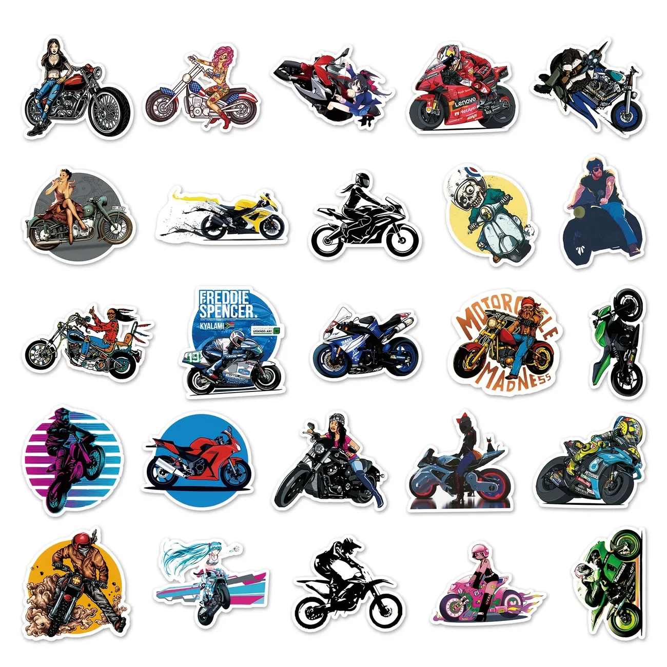 burst lager Effektiv 50 Pieces Of Motorcycle Graffiti Stickers Personalized Car Motorcycle Ride  Diy Skateboard Water Cup Luggage Sticker - Automotive - Temu