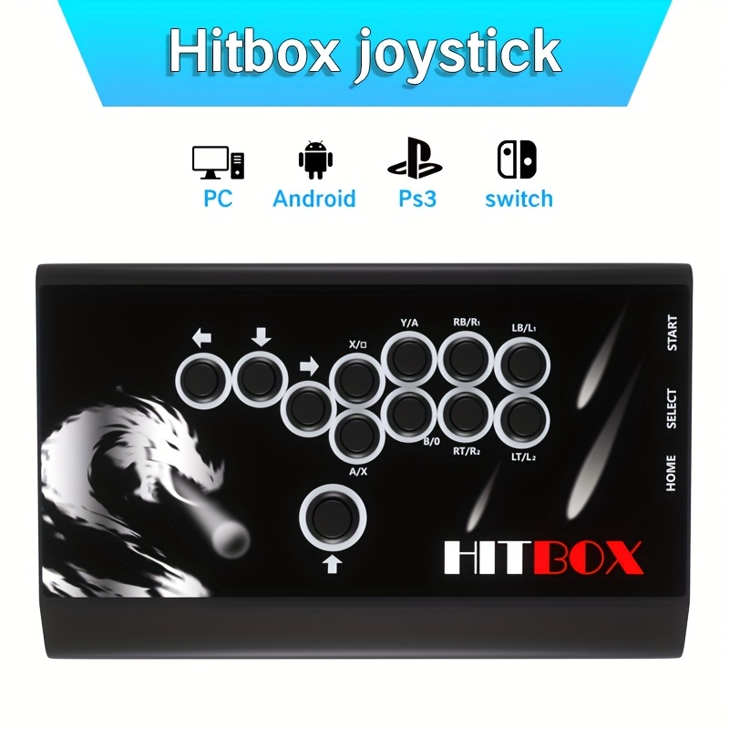 HITBOX アーケード ファイター ロッカー ストリートファイター 6 ファイター キング コンピュータ ゲーム コントローラー スチーム サンヘ  ボタン 金属素材 ゲーム キーボード USB インターフェイス SOCD PC PS3 Android 用