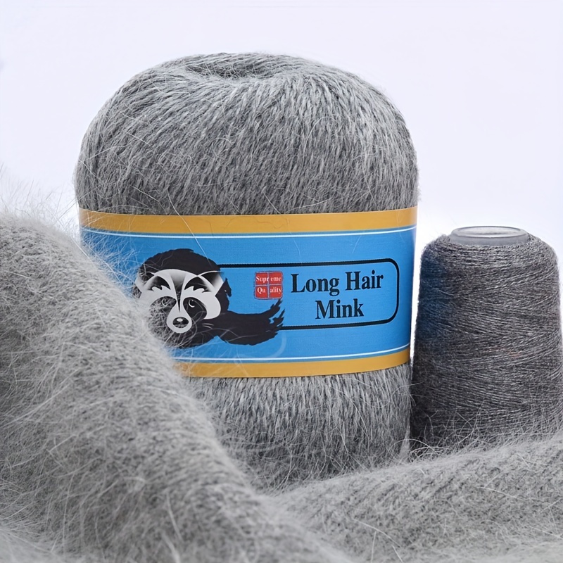 50+20 G/lot 100% Hairy Sweater Mink Cashmere Yarn for Knitting