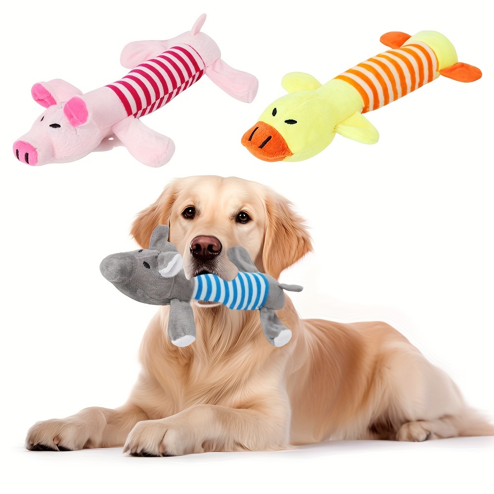 Pig Elephant Design Dog Toys Squeaky Dog Chew Durable Toys - Temu