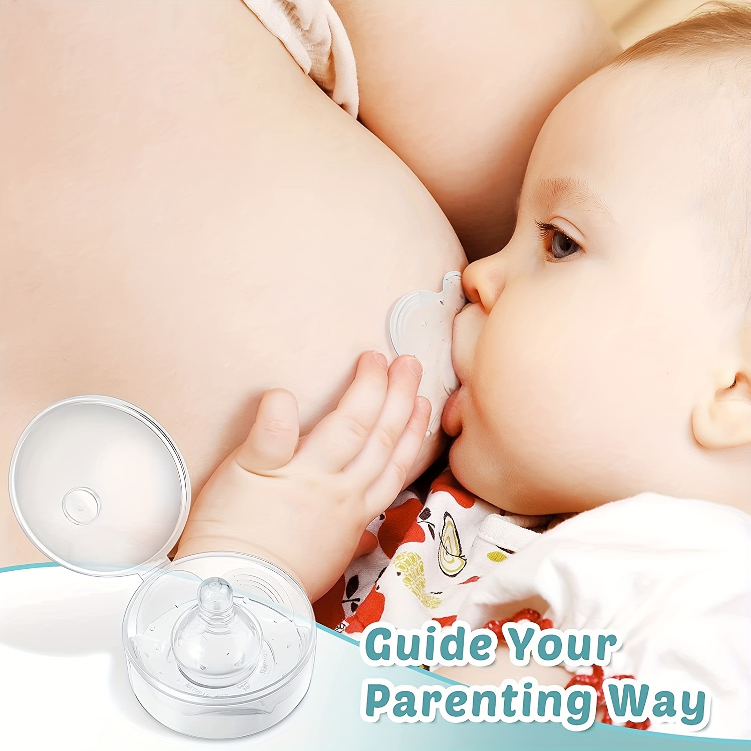1set Silicone Nipple Protectors Feeding Mothers Nipple Protection