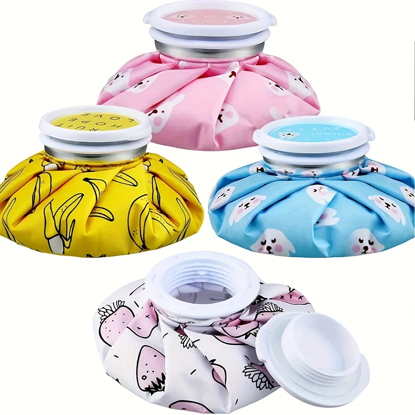 Reusable Fruit Style Ice Packs for Injuries and Relaxation