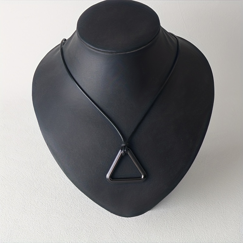 Men's Triangle Pendant Necklace, Versatile Gift