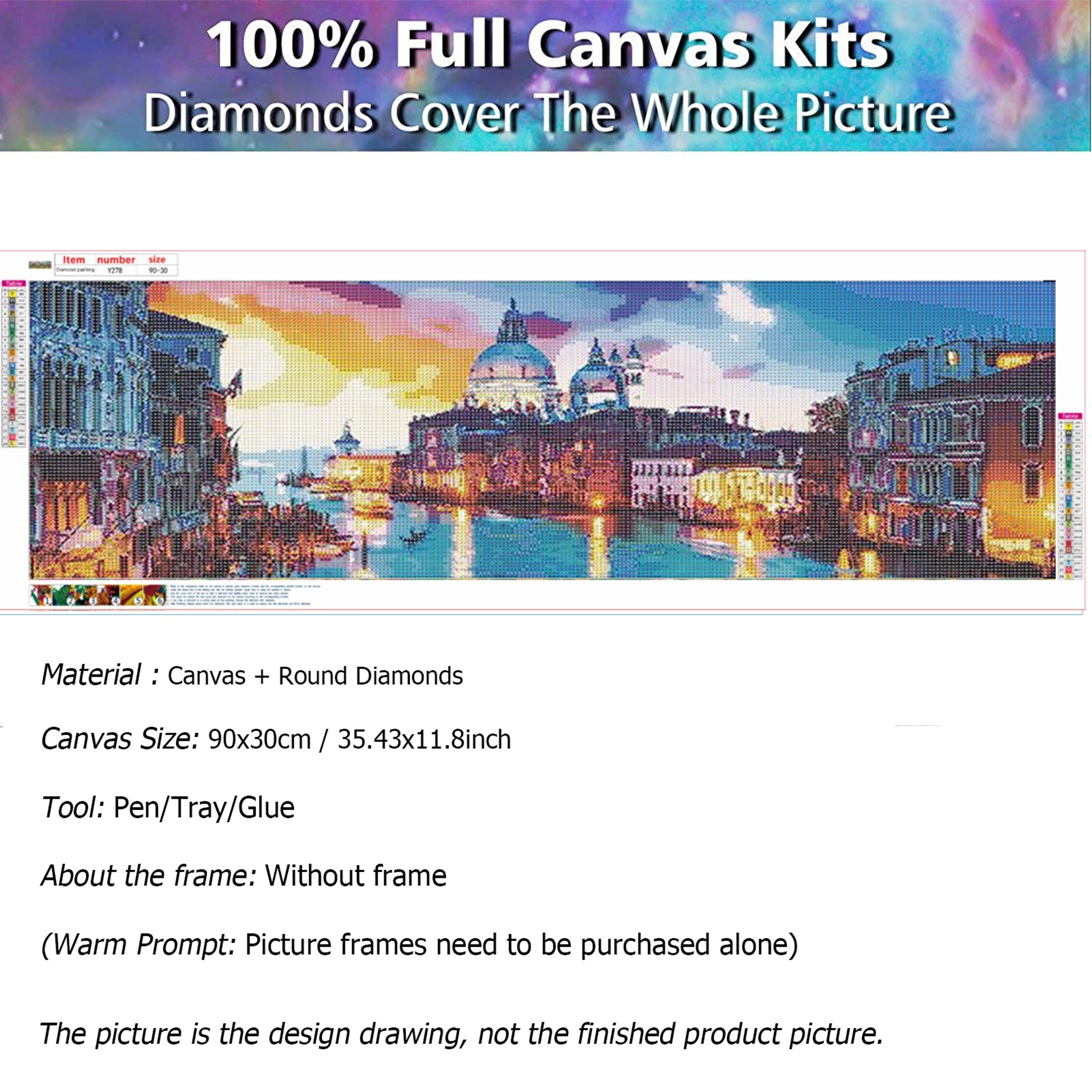 5d Diy Large Diamond Painting Kits Dark Castle By The Searound Full Diamond  Art Kits Picture By Number Kits For Wall Decor Gifts - Temu Mexico