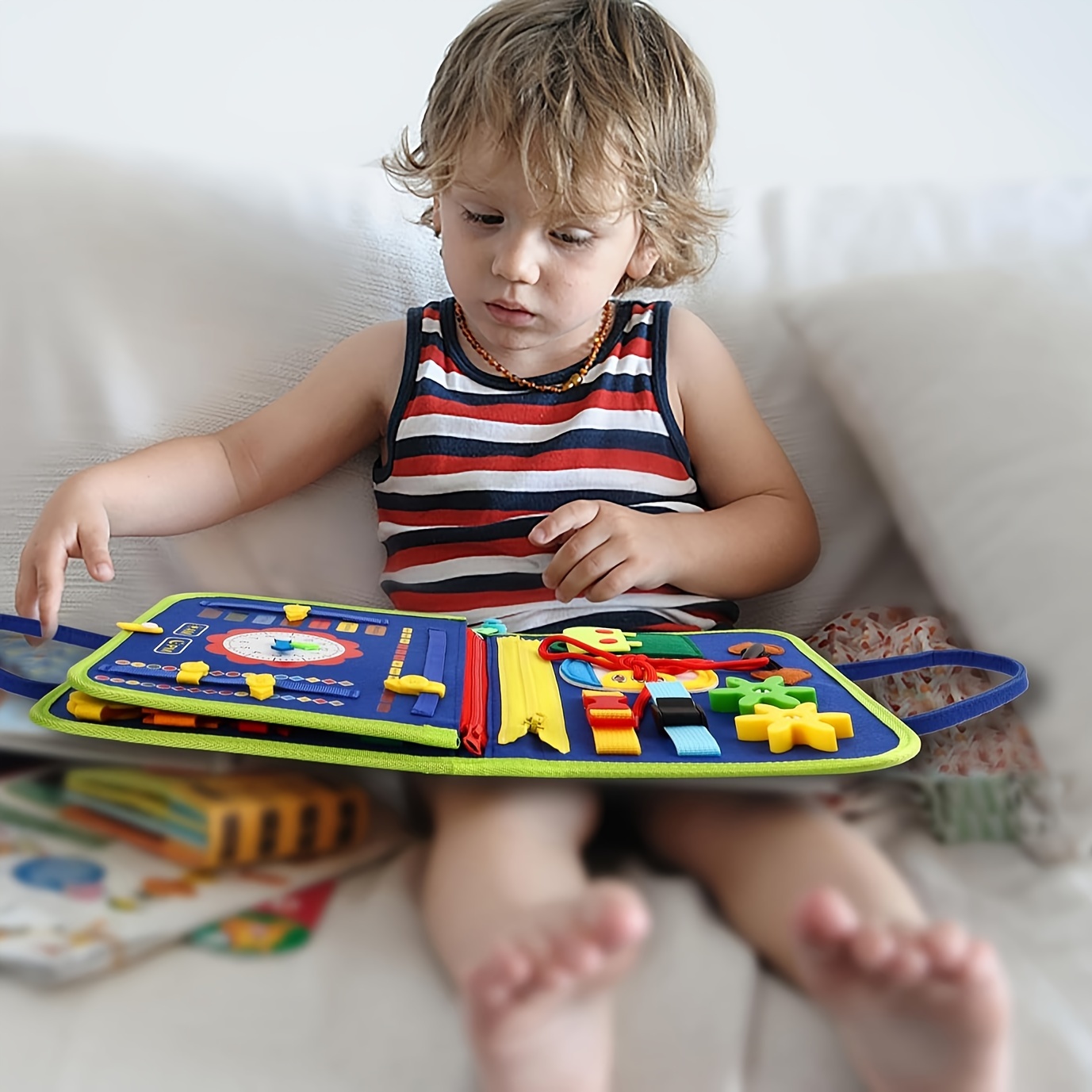 25 in 1 Pannello Occupato: Giocattolo Montessori Bambini 1 4