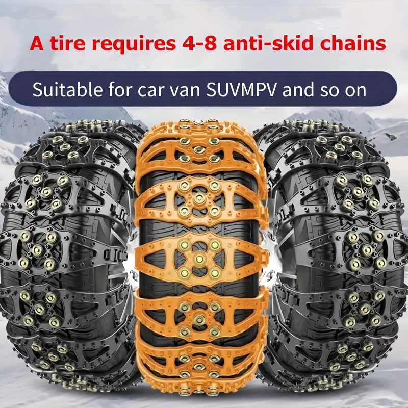 For Tires Anti skid Snow Chain Tire Snow Chain Emergency - Temu