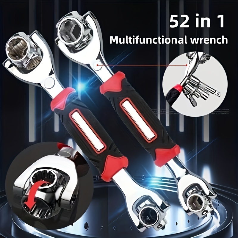 

52-in-1 Universal Socket Wrench Tool - 360° Rotating Head, Strong Magnetic Tape, Perfect For Home & Car Maintenance!