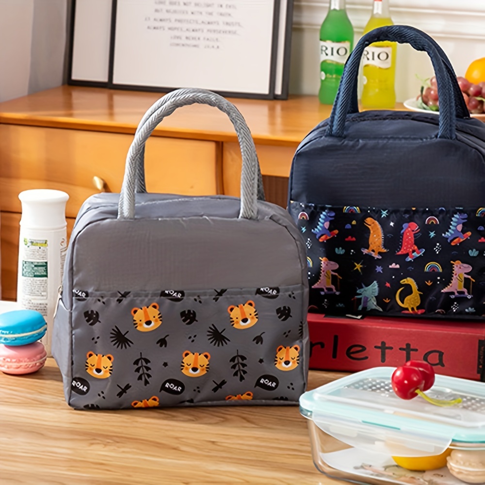 Cute Lunch Box Cartoon Aesthetic Preppy Insulated Lunch Bag Women Preppy  Leakproof Cooler Tote Reusable Lunch Tote Bag Thermal