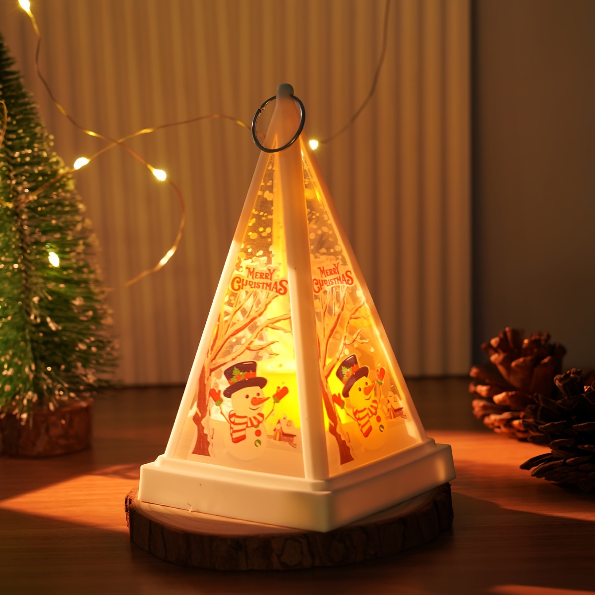 Christmas Wind Lights Portable Night Light Led Candle Lamp - Temu