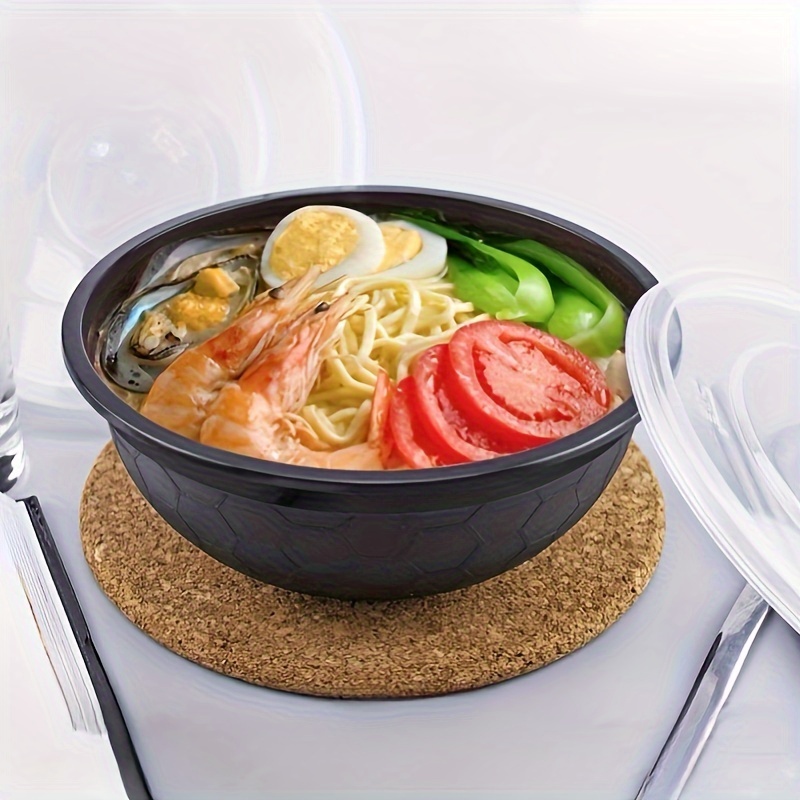 Ramen Bowls With Lids Disposable Soup Bowl Lid Plastic Salad