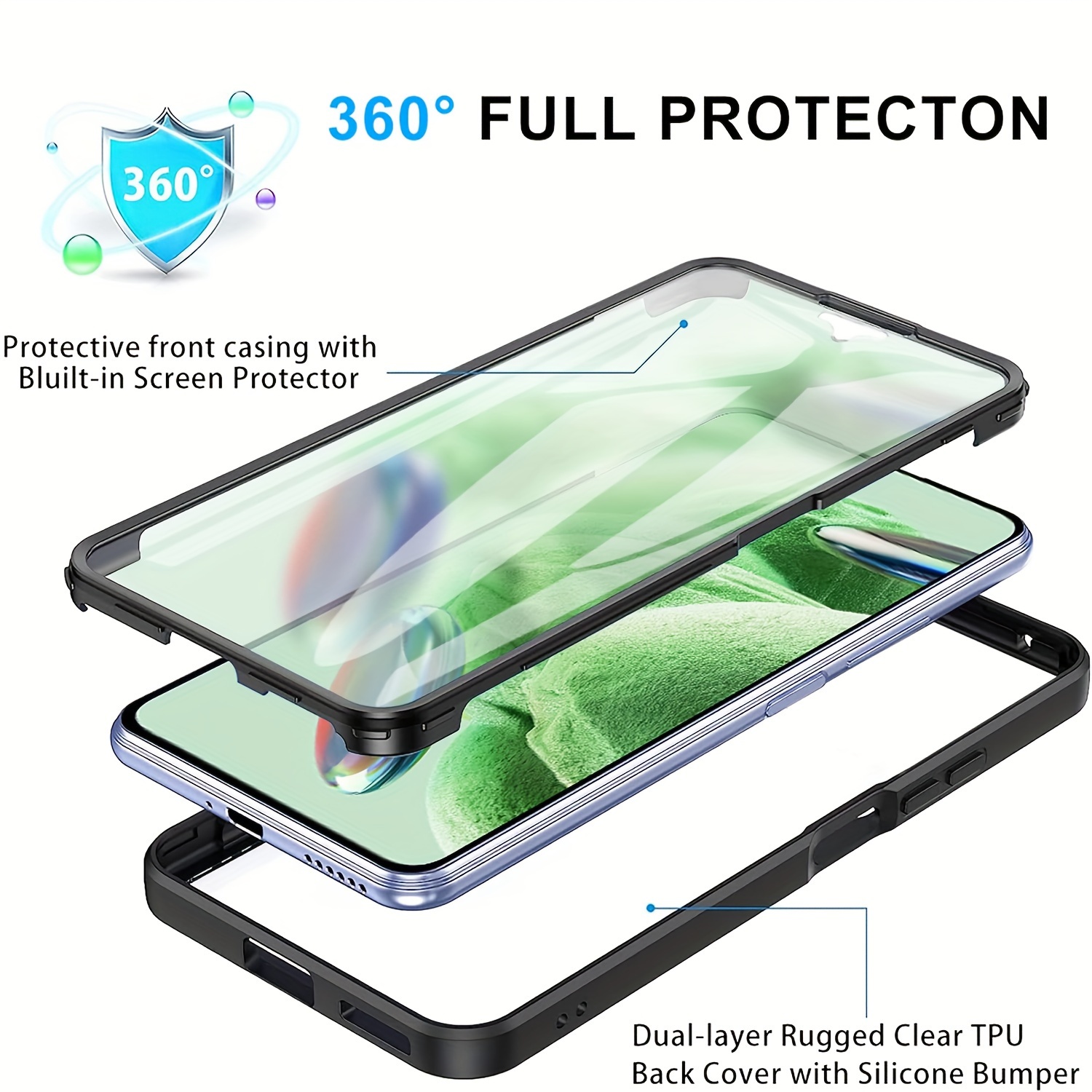 Case for Redmi Note 12 Pro 5G Case, Crystal Clear Case Gradient Slim Anti  Scratch TPU Shockproof Protective Phone Cases Cover for Xiaomi Redmi Note  12