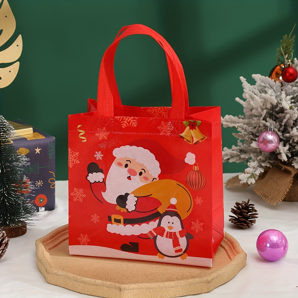 Christmas Gift Bag Non woven Christmas Gift Bag Reusable - Temu