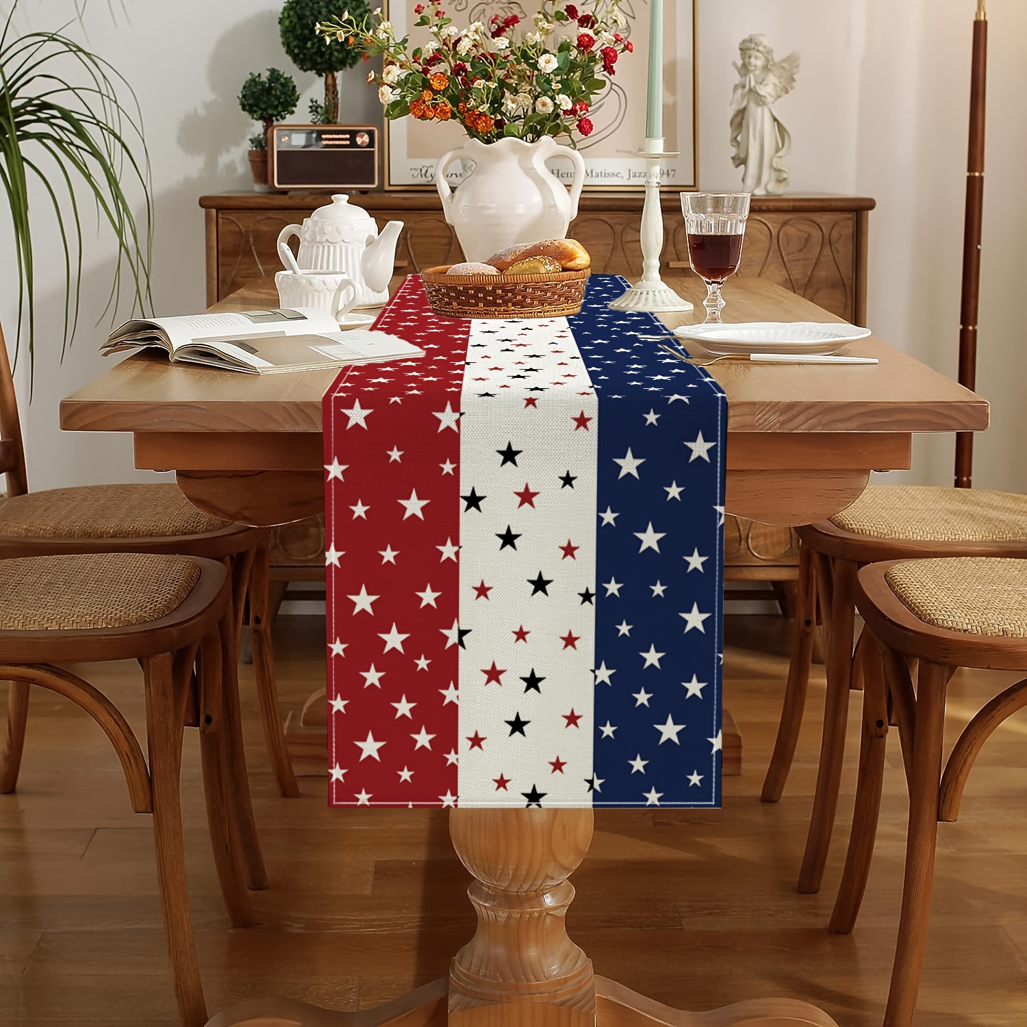 patriotic table runner red Temu Bahrain