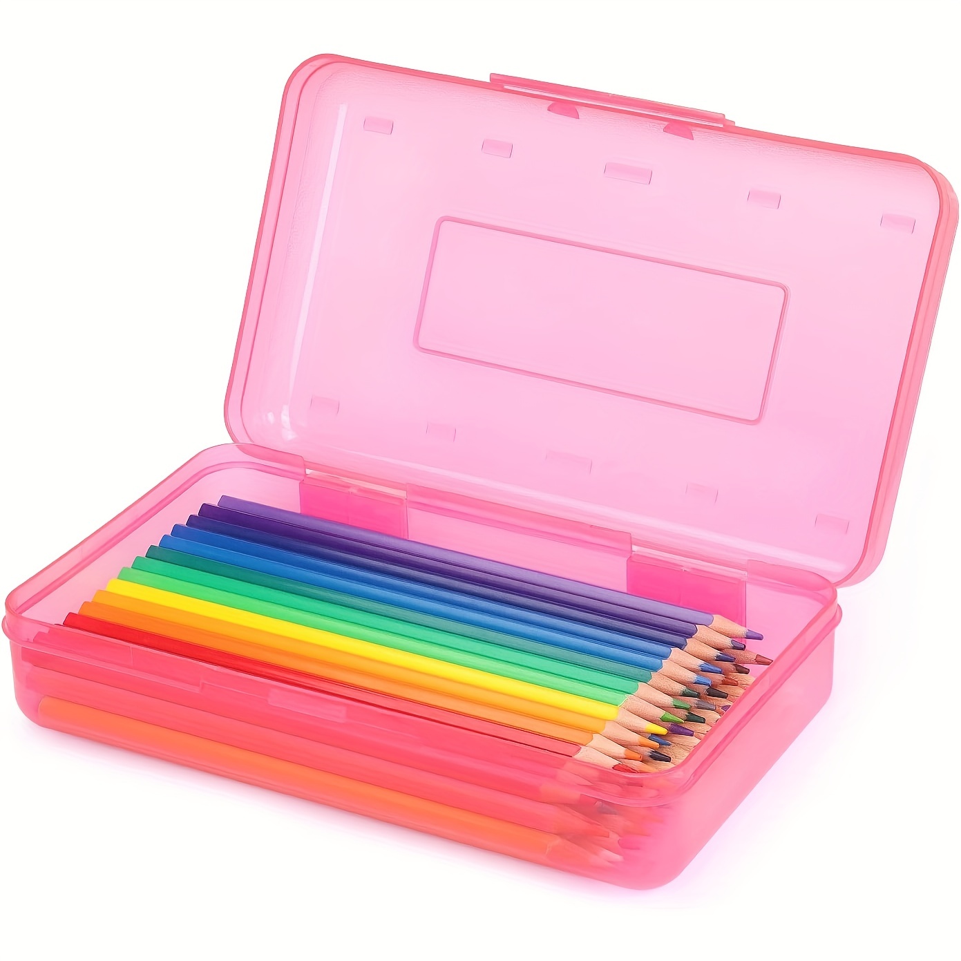 Organize Your Art Supplies With This Transparent Stackable Pencil Case -  Large Capacity For Sketching, Art Brushes & More! - Temu