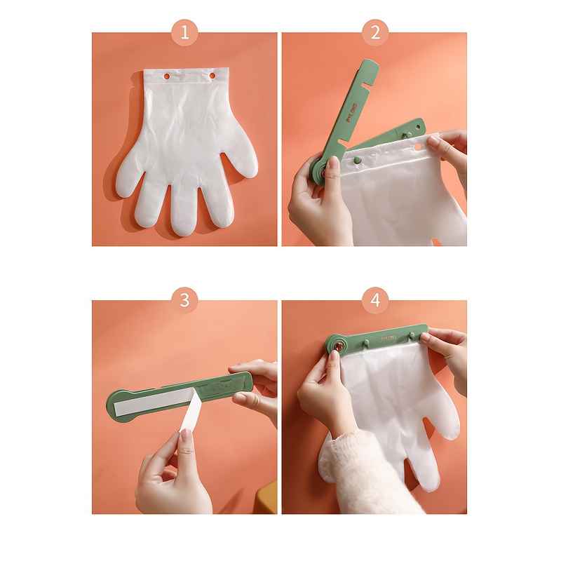 Disposable Glove Storage Clip Kitchen Glove Rack Wall - Temu
