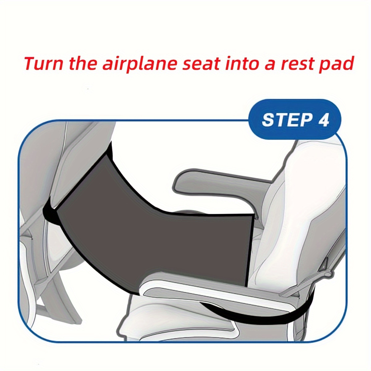 Kleinkind-Flugzeug-Sitzverlängerung, Flugzeug-Fußstütze für Kinder,  Flugzeug-Fußhängematte für Reise-Essentials