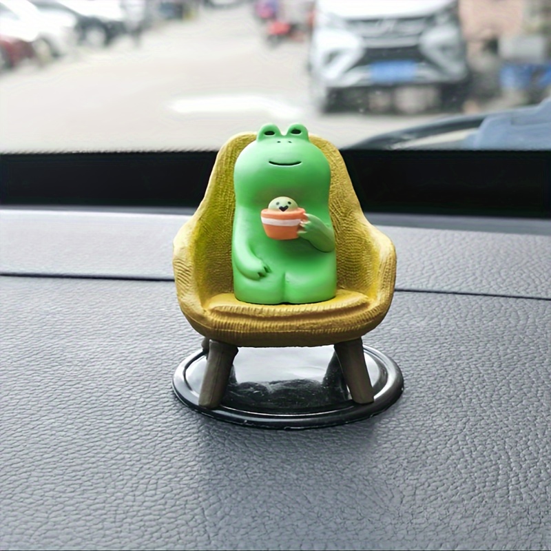  Car Ornament Car Dashboard Ornament, Creative Frog Cat