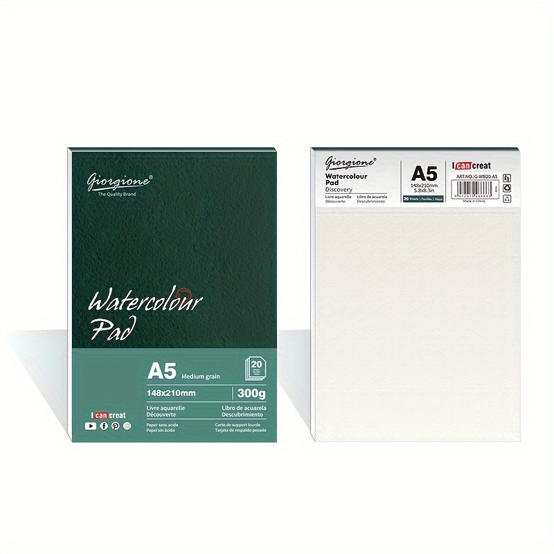 A3/a4/a5 Watercolor Paper Pad Wet Media Painting 200gsm - Temu
