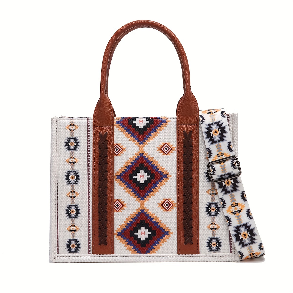 Geometric print tote online bag zara