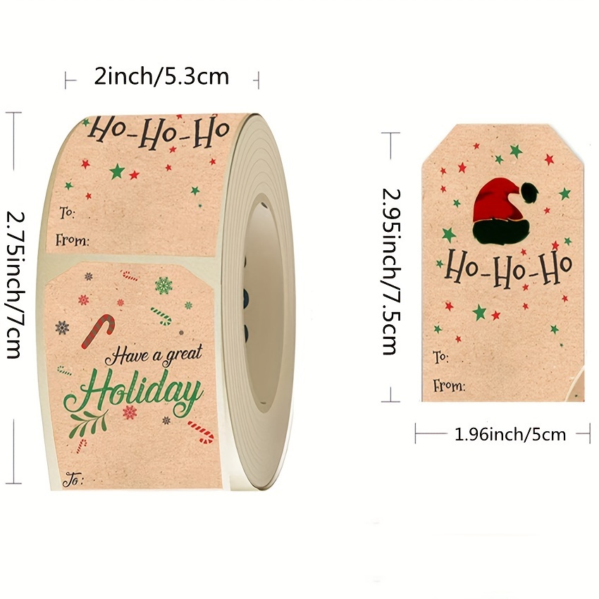 Adhesive Christmas Stickers Retro Stickers Holiday Sticker - Temu