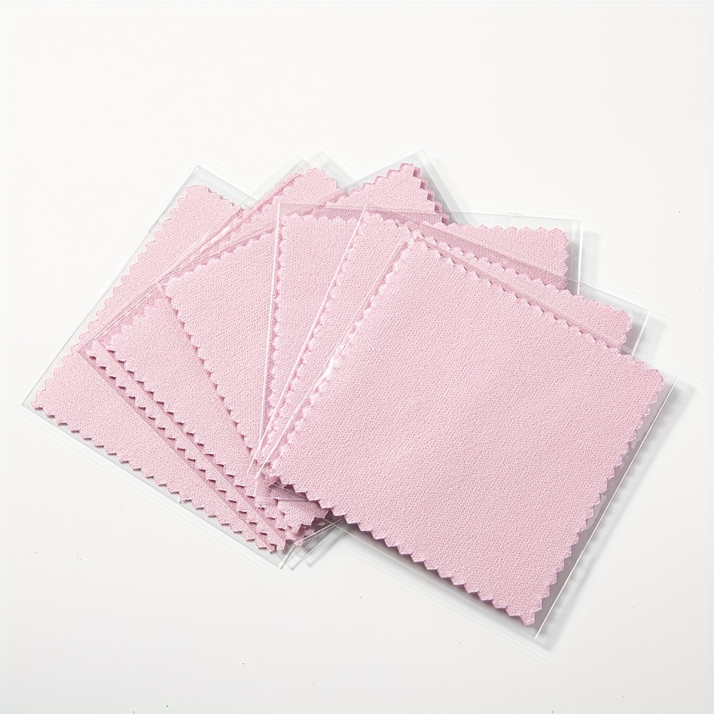 50pcs Silver Polish Cleaner Cloth Handkerchiefs Napkins Wipes for