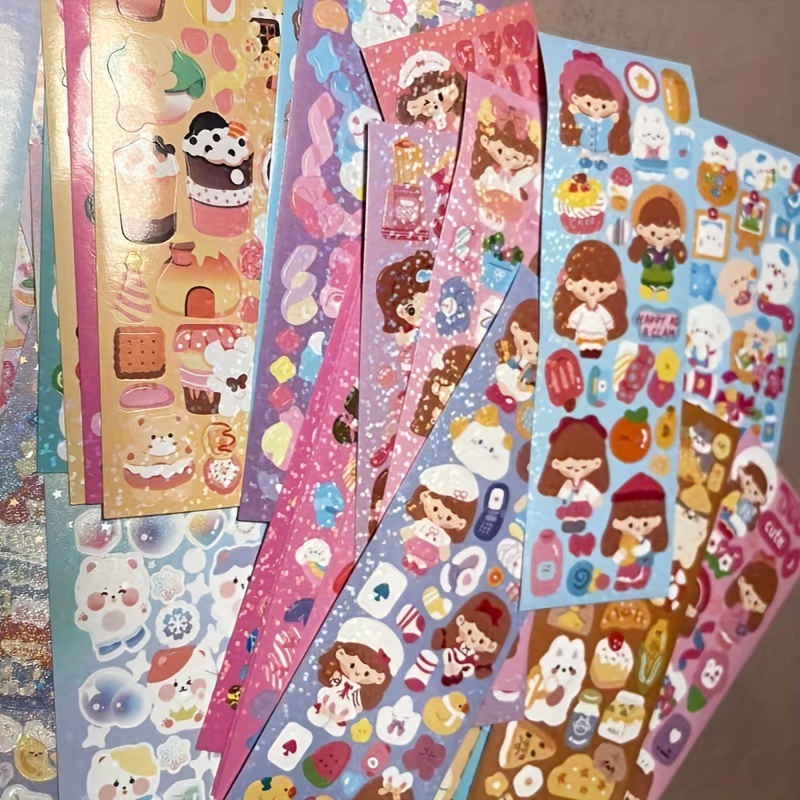 100pcs Cute Cartoon Stickers, Guka Hand Account Stickers, Party DIY  Stickers, Y2K Style, Random Style For DIY Craft, Decoration, Hand Account