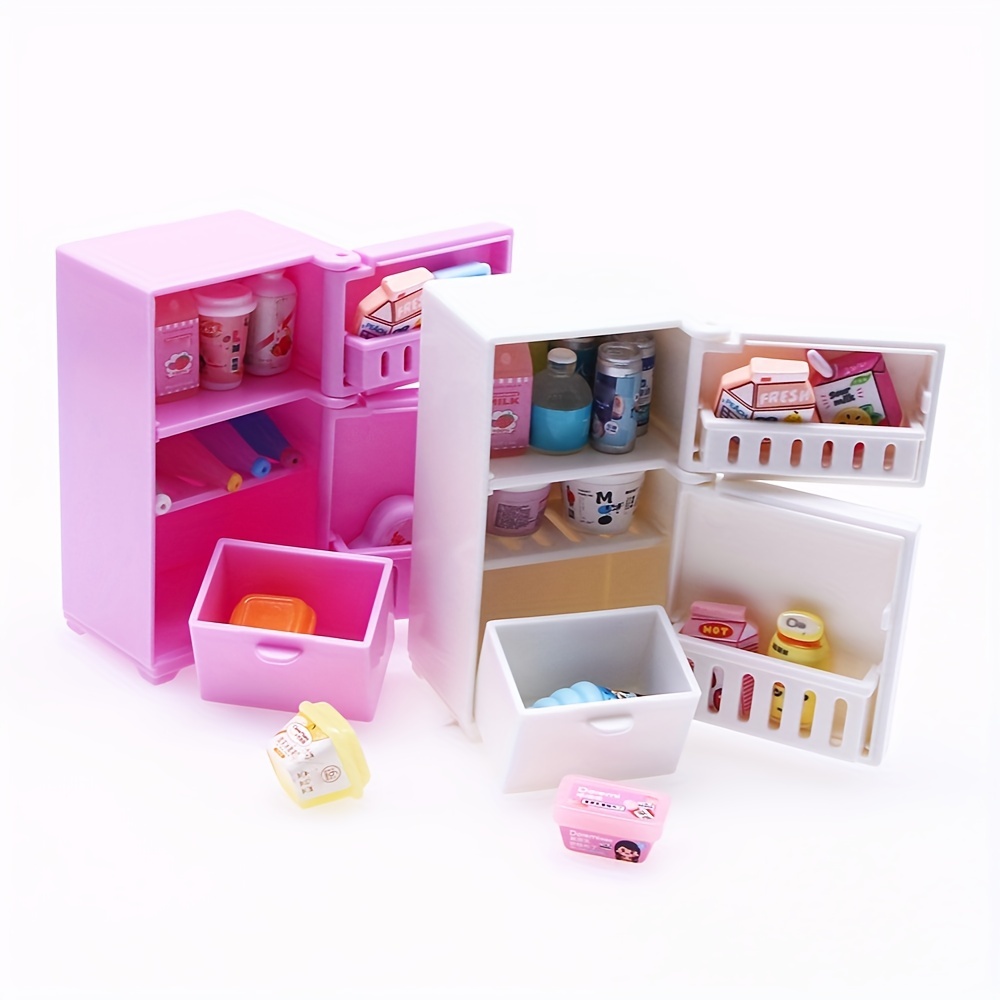 Simulation Mini White Small Refrigerator Miniature Model - Temu