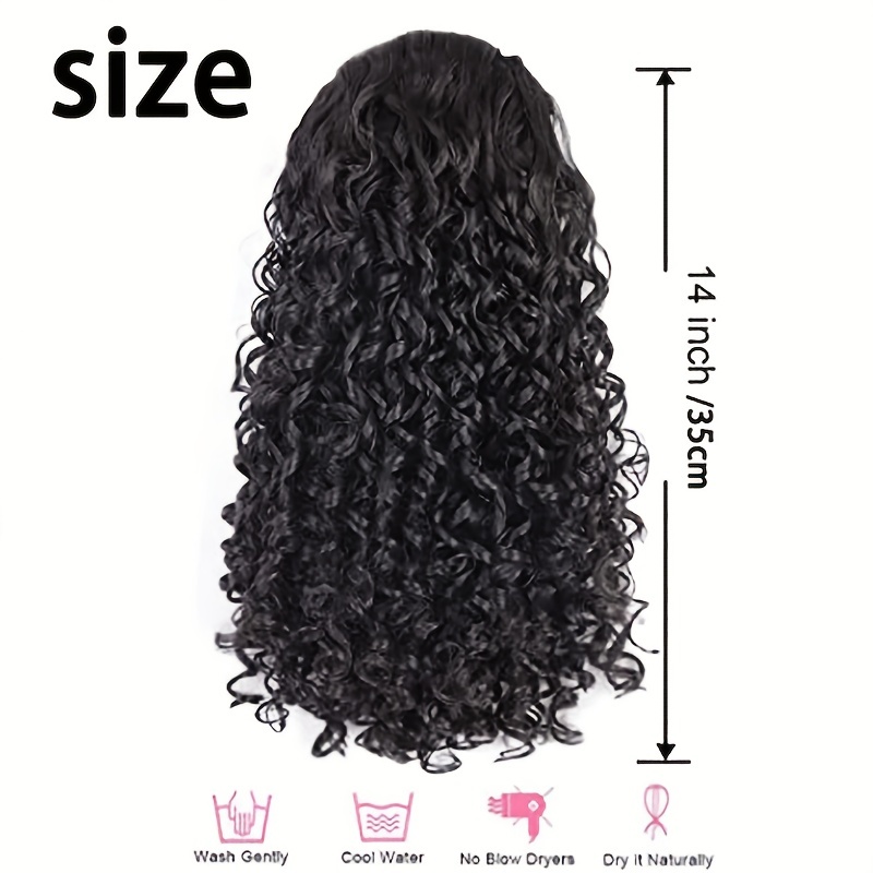 Curly Drawstring Ponytail for Women Synthetic Hair