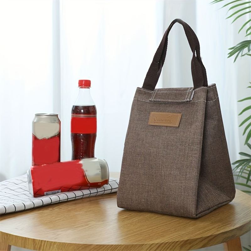 Leather Lunch Bag Water Bottle Bundle Insulated Lunch Box 