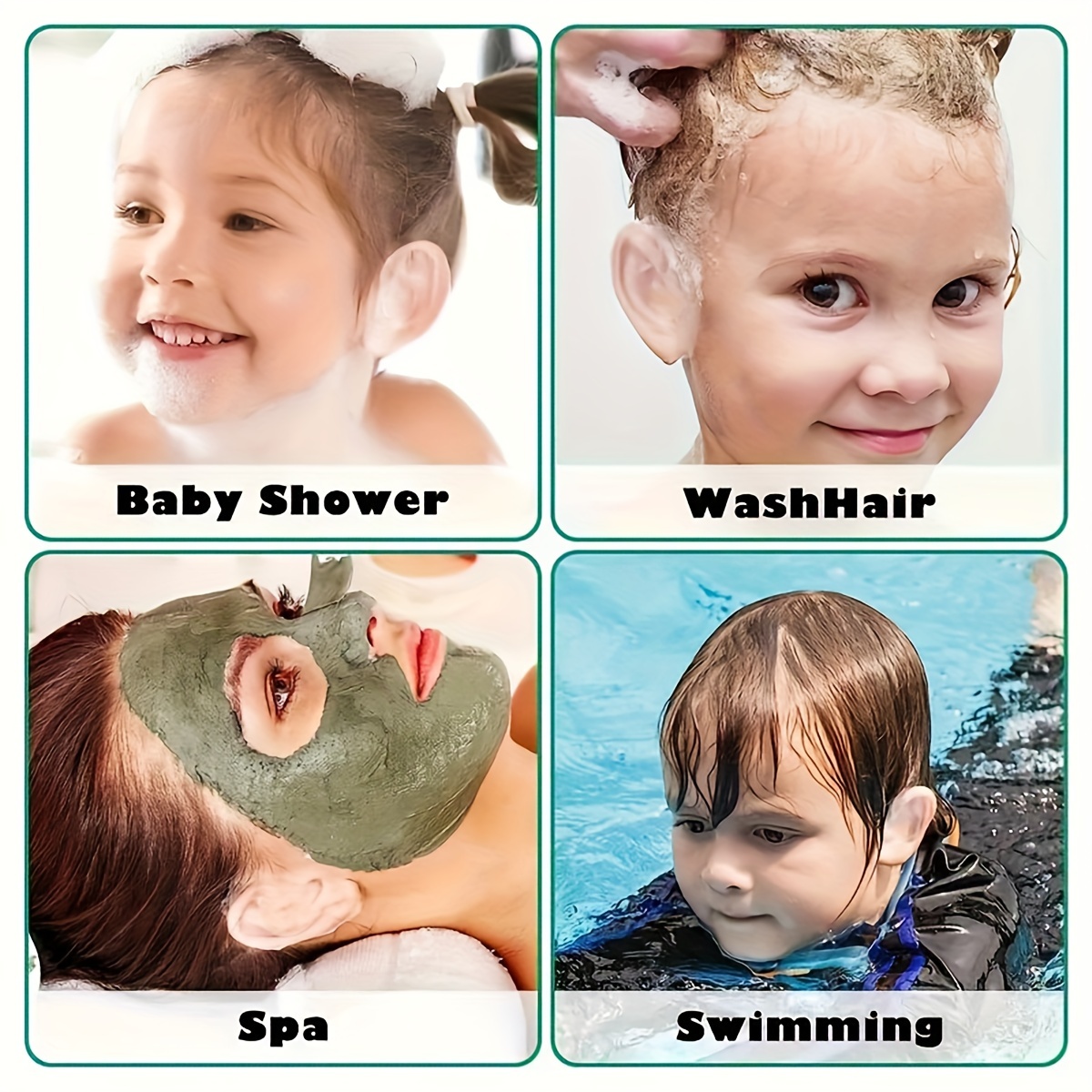 60 Pcs Ear Covers Waterproof Baby Shower Swimming Ear Stickers