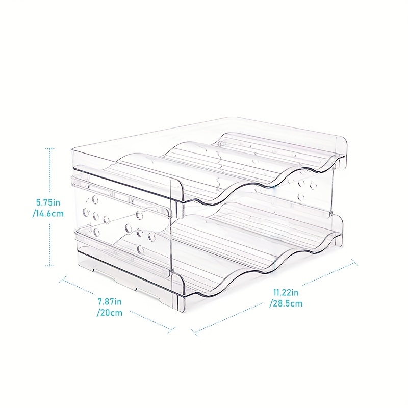 Organizzatore Per Bottiglie D'acqua A 2 Strati Da 1 Pezzo, Portaoggetti Per  Cucina, Frigorifero, Dispensa