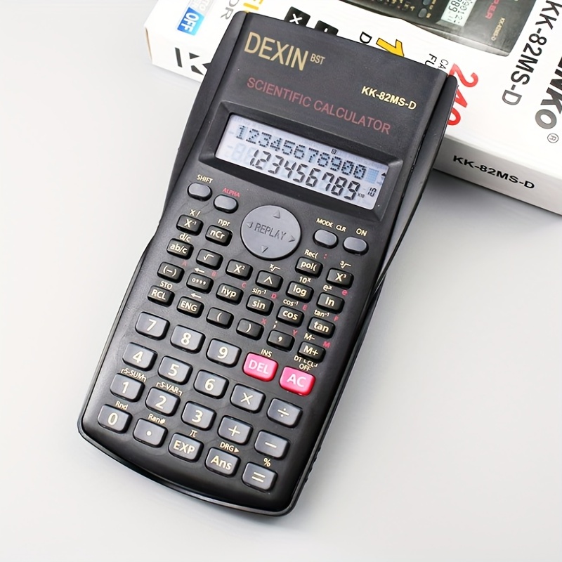 Calculatrice scientifique pratique pour étudiant, étudiant, comptabilité,  calculatrice applicable aux examens des étudiants (bleu) : :  Fournitures pour le bureau