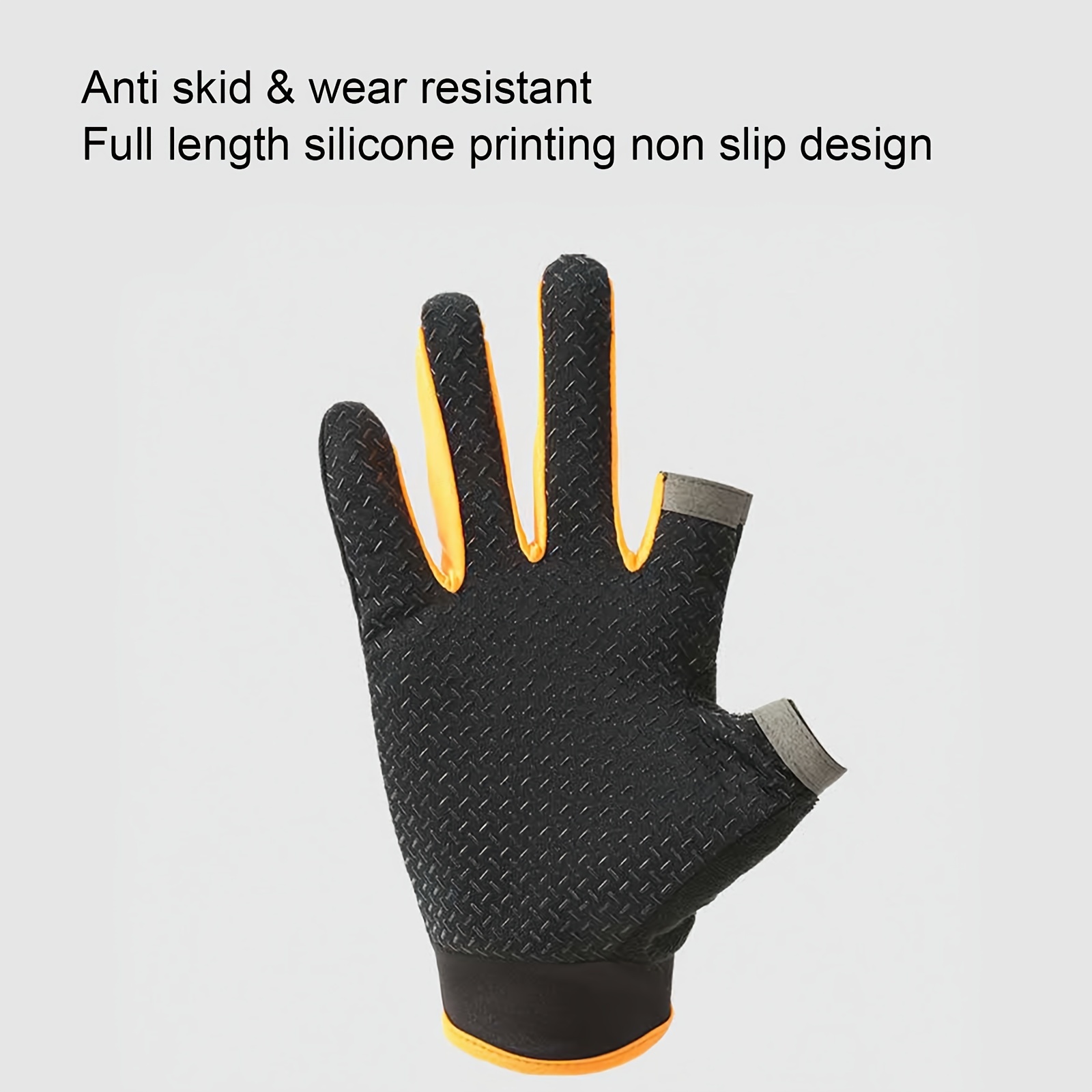 Cut Resistant Fishing Gloves, Two Finger Fishing Gloves