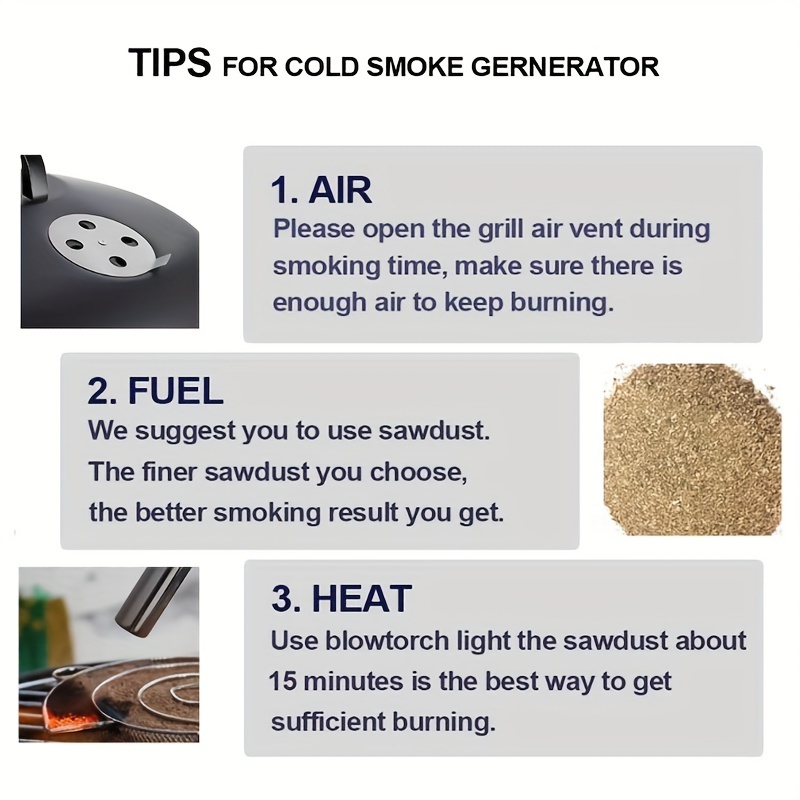 cold smoke generator bbq fish salmon meat pellet tray Temu Germany