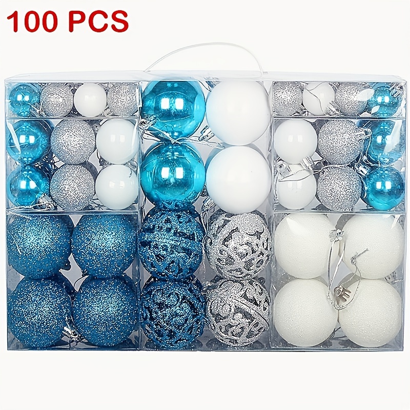 Christmas Ball Tree Ornaments Set Shatterproof Christmas - Temu