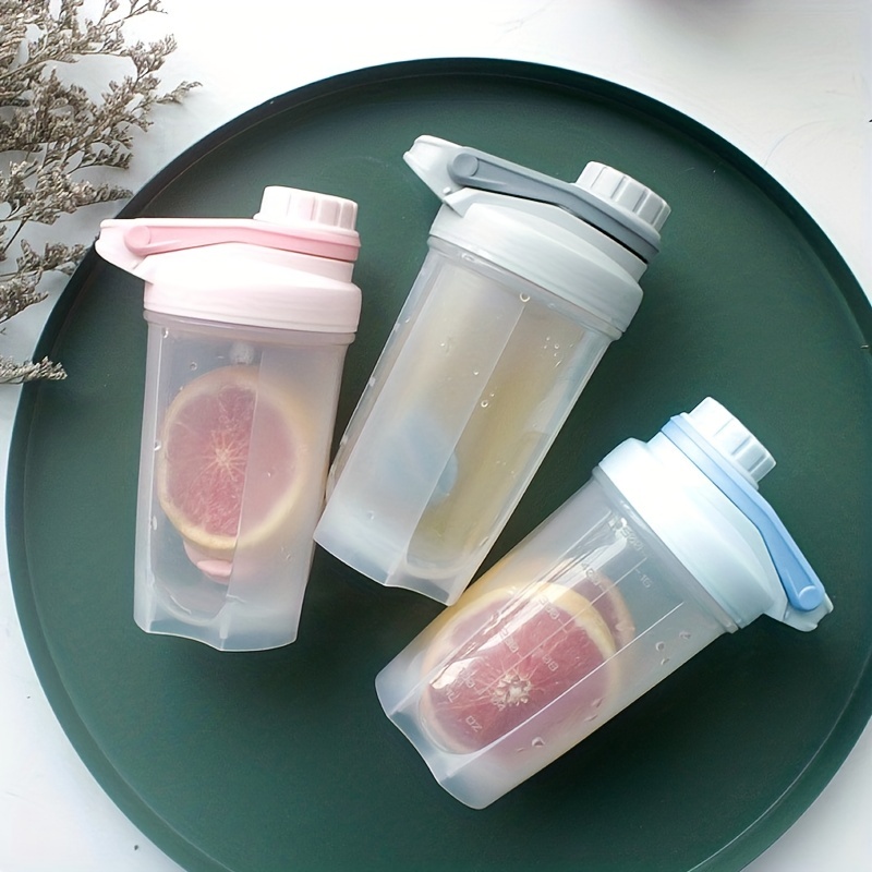  Utopia Home - Paquete de 2, botella para batidos proteínicos  agitándolos, sin BPA, antifugas, botella para hacer mezclas de proteínas  con recipiente de almacenamiento acoplable : Hogar y Cocina