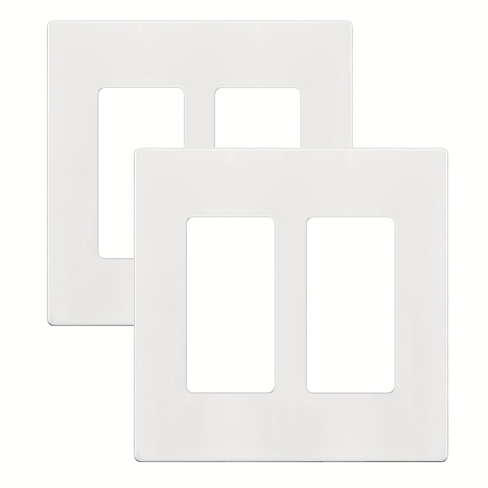 White Electrical Outlet Covers Decorator Light Switch - Temu