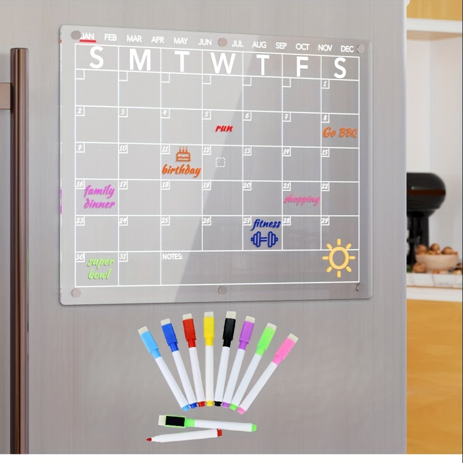 Magnetic Acrylic Calendar For - Temu