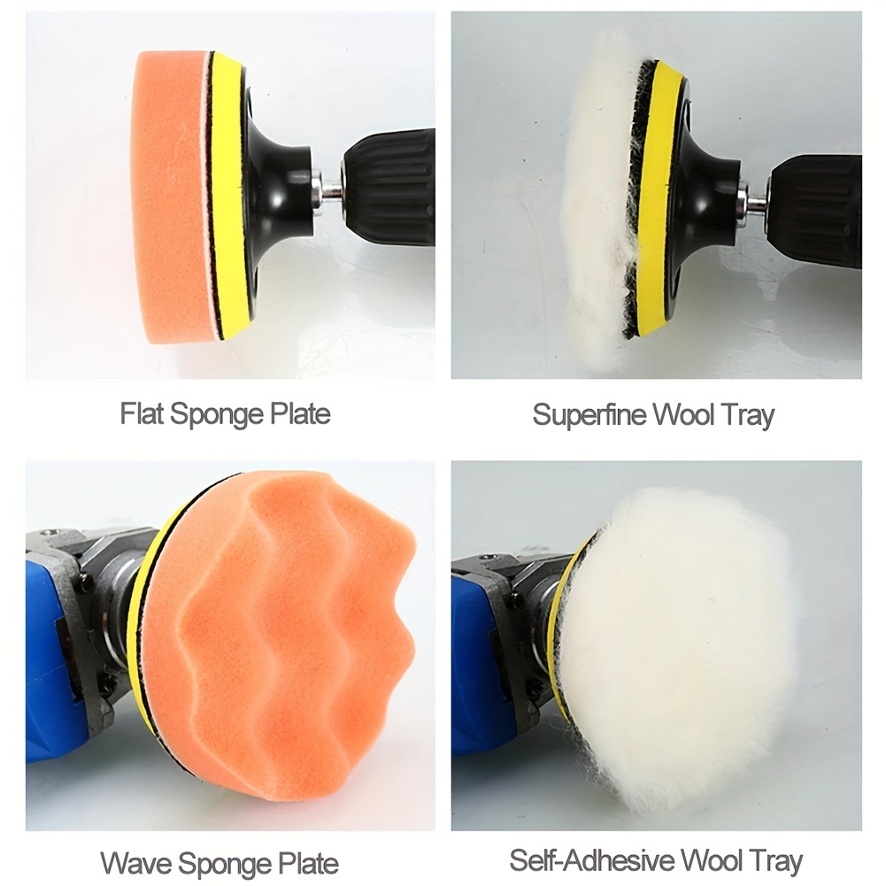 Foam Car Polishing Disc Self adhesive Buffing Waxing Sponge - Temu
