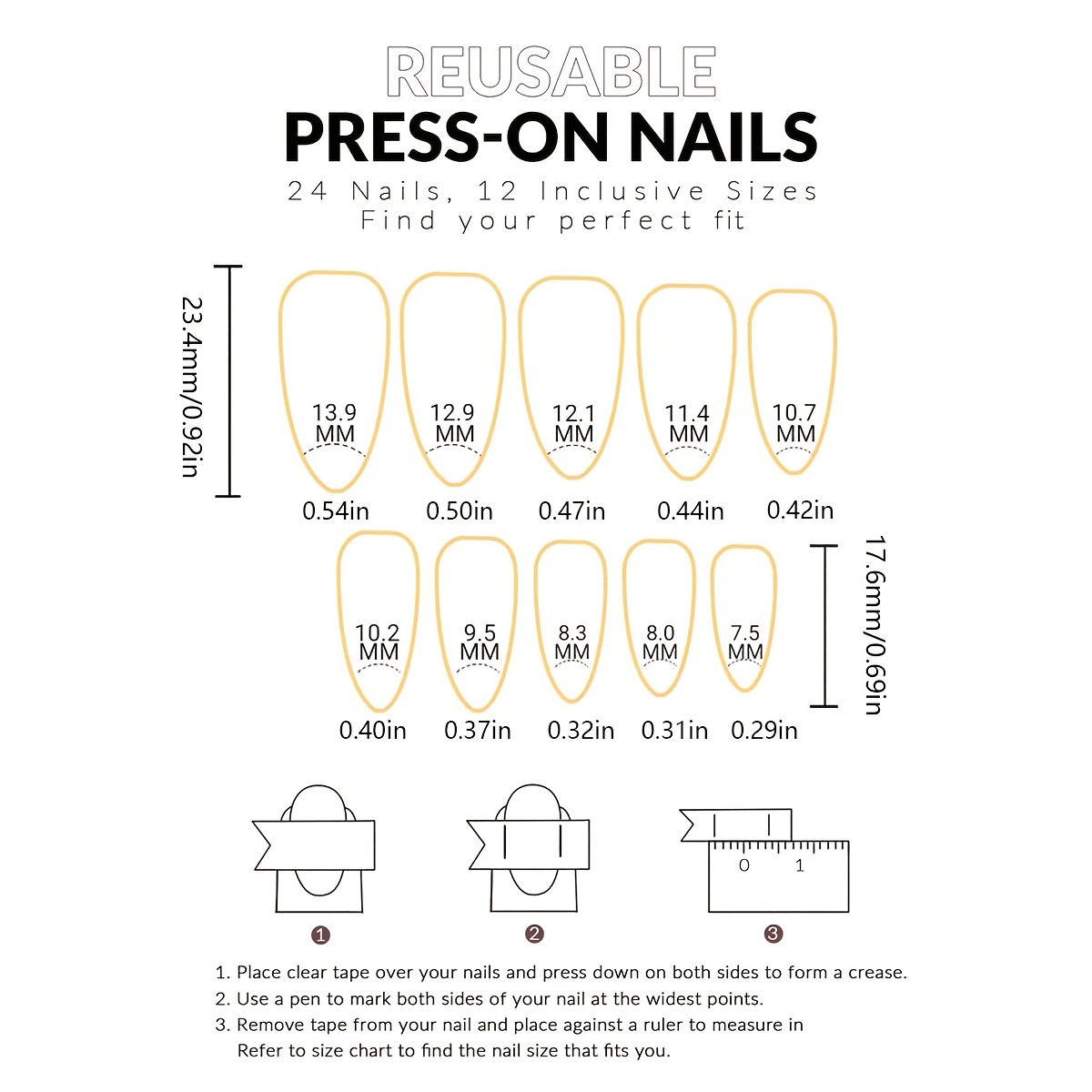 Metal Sense Press-on Nails Y2k Emo Silvery Almond Fake Nails With Jelly ...