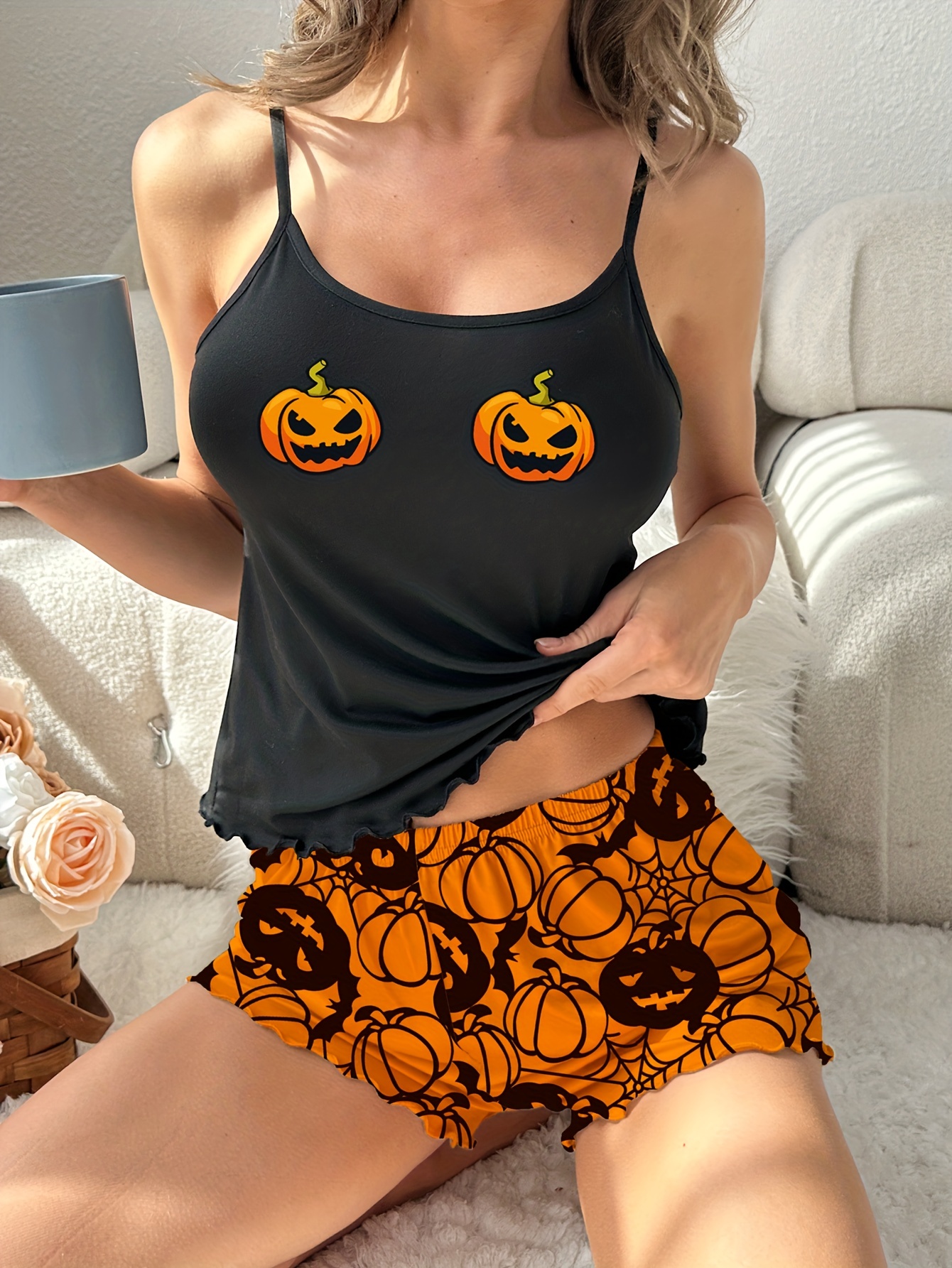 Halloween Family Matching Pumpkin & Bat Print Tops - Temu Netherlands