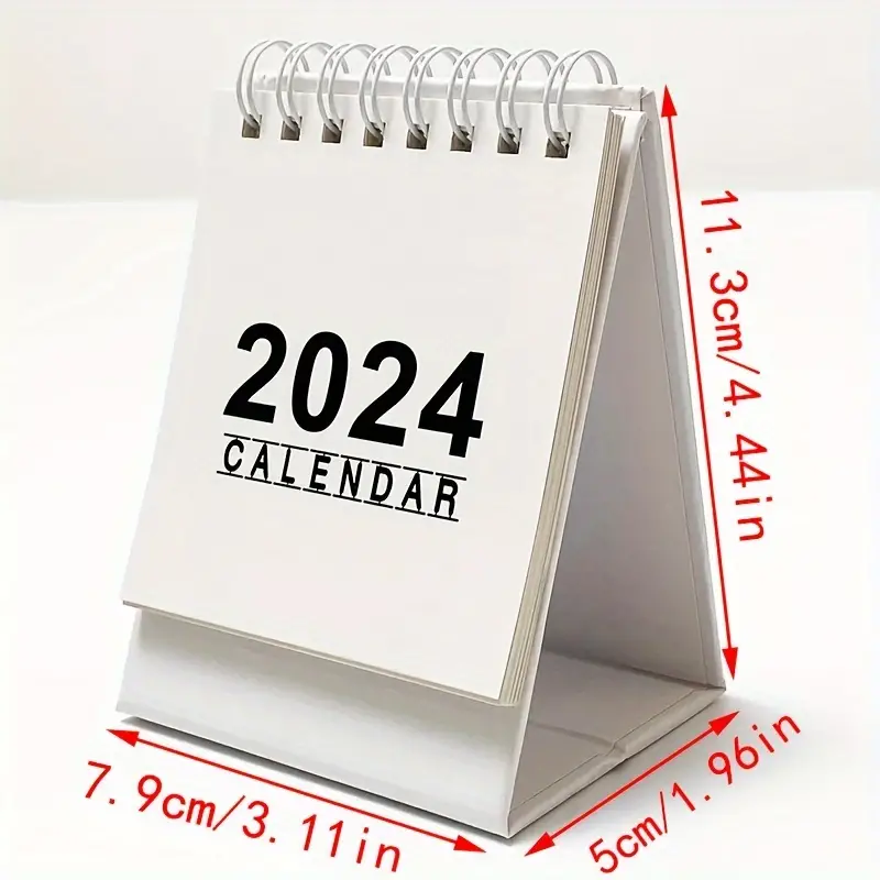 1pc Calendario Scrivania 2024 Calendario Mensile Scrivania - Temu Italy