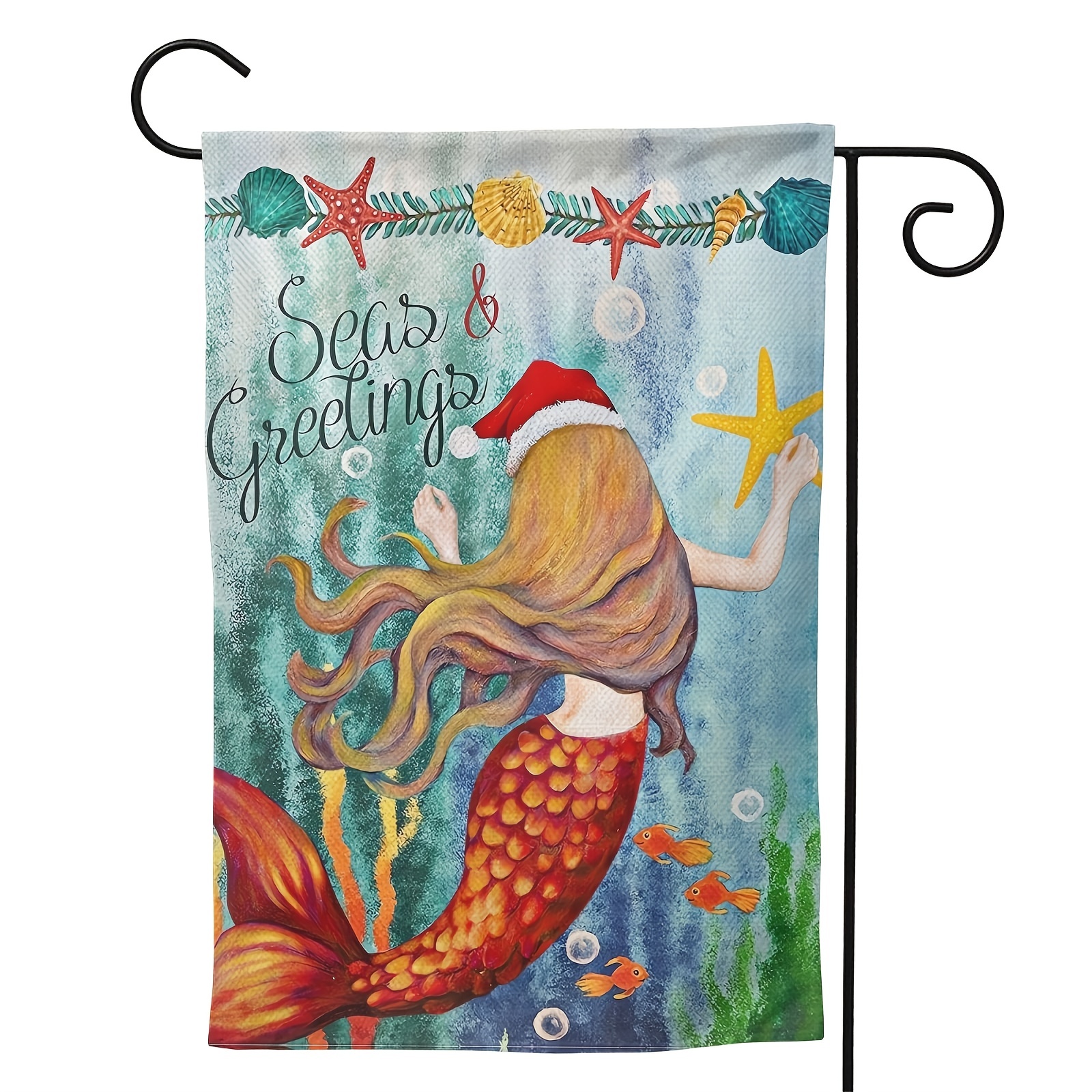 Seas Day Spring Mermaid Nautical Home Decorative Garden Flag - Temu