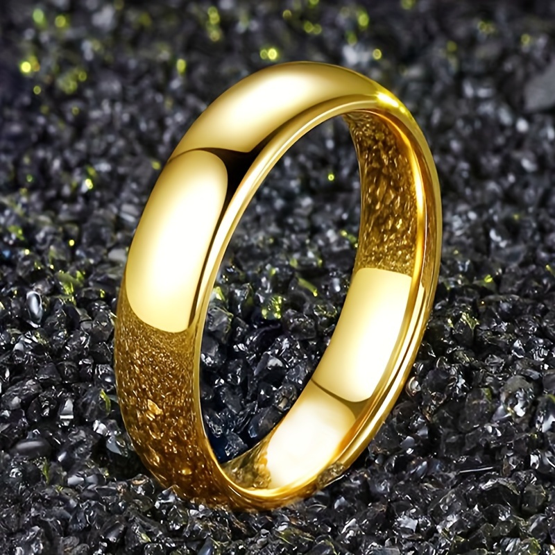 Anillos Custom Jewelry Never Fade Ring 10K 14K 18K Solid Yellow Gold Men's  and Women's Wedding Band Rings - China 14K Gold Ring and Gold Plated Rings  price