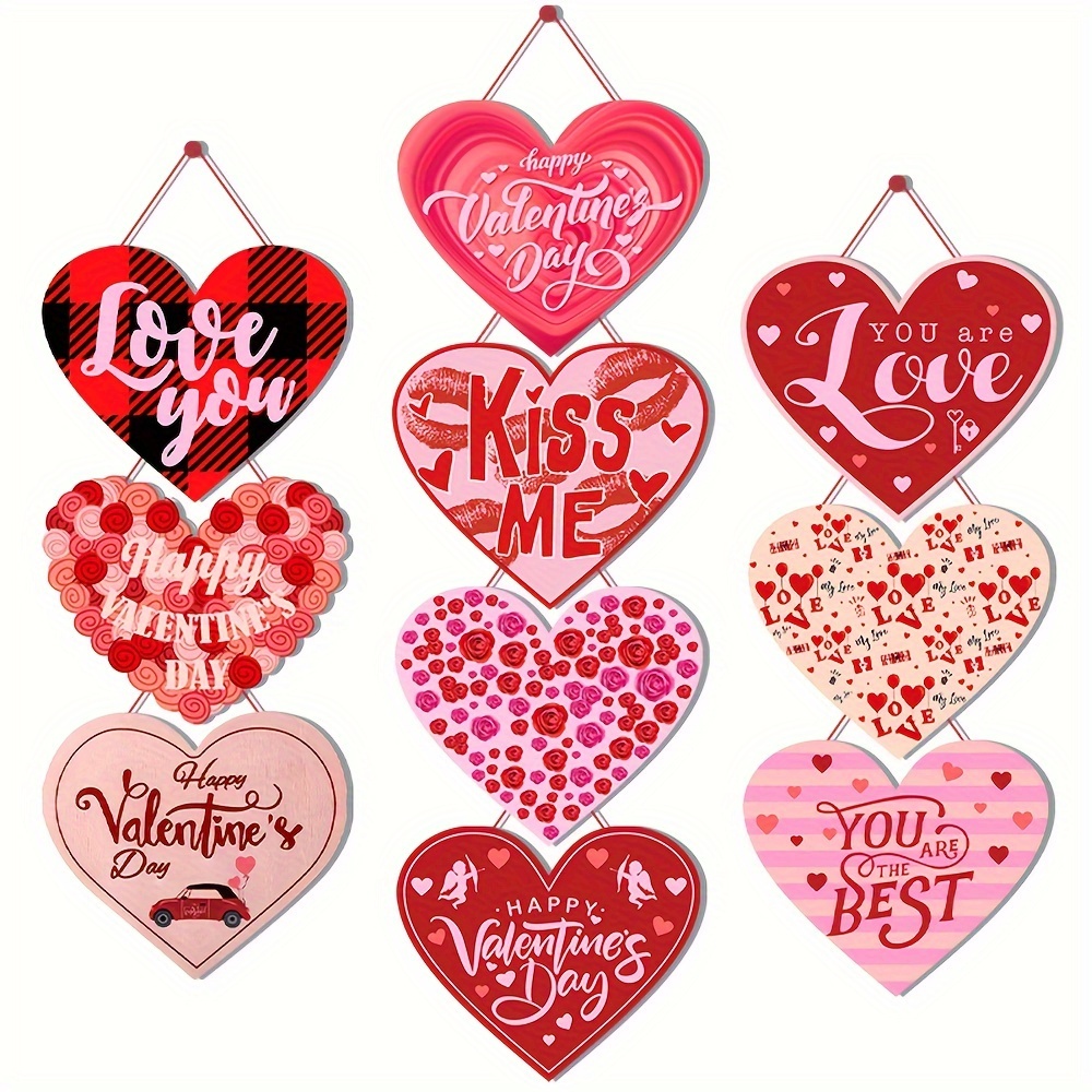 2024 Valentine's Day New Heart Shaped Pendant Ornament - Temu
