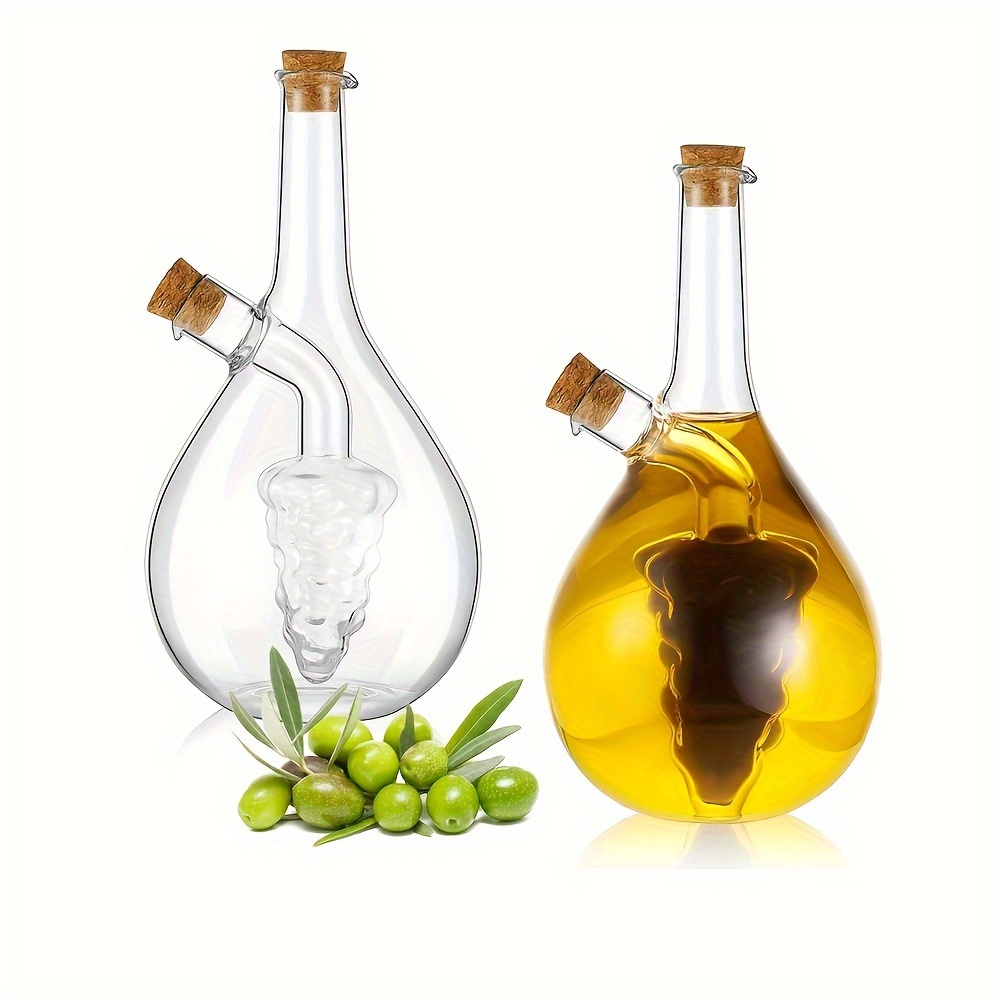 BOROSILICATE GLASS OIL & VINEGAR CRUET SET