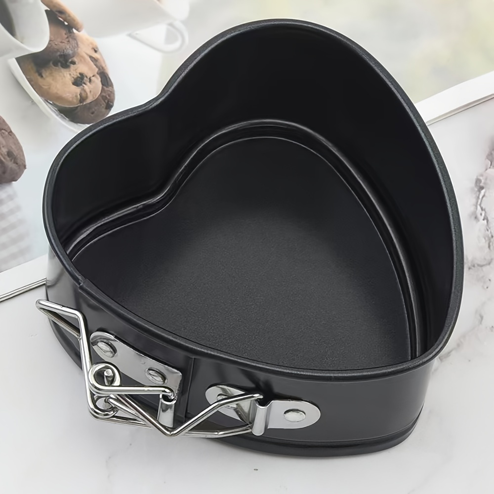 

1pc Heart Shaped Cake Mold Baking Pan, Bottom Lock Detachable, Baking Cake Mold Sole Baking Pan, Oven Accessories, Baking Tools, Kitchen Gadgets, Restaurant Kitchen Accessories