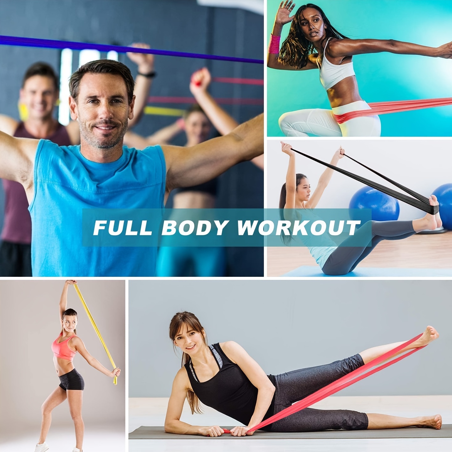 Yoga Resistance Bands, Versatile Elastic Bands for Strength Training And Stretching